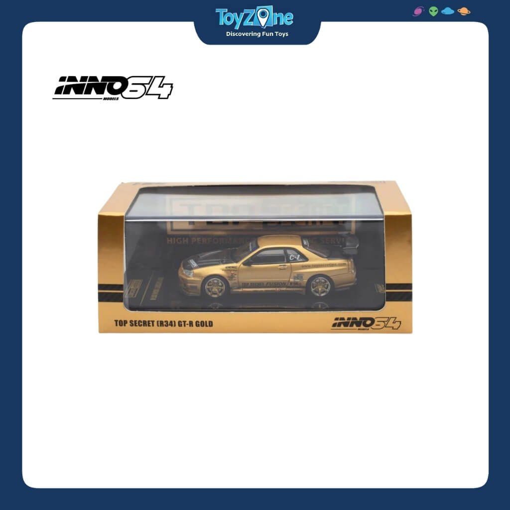 Mô hình xe Nissan Skyline GT-R R34 Top Secret 1:64 INNO64