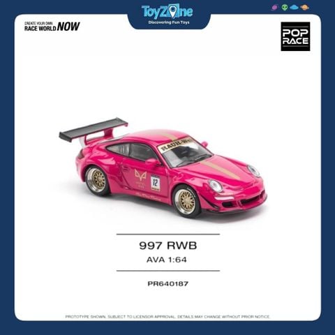 Mô hình xe Porsche 911 RWB ( 997 ) 1:64 POP RACE