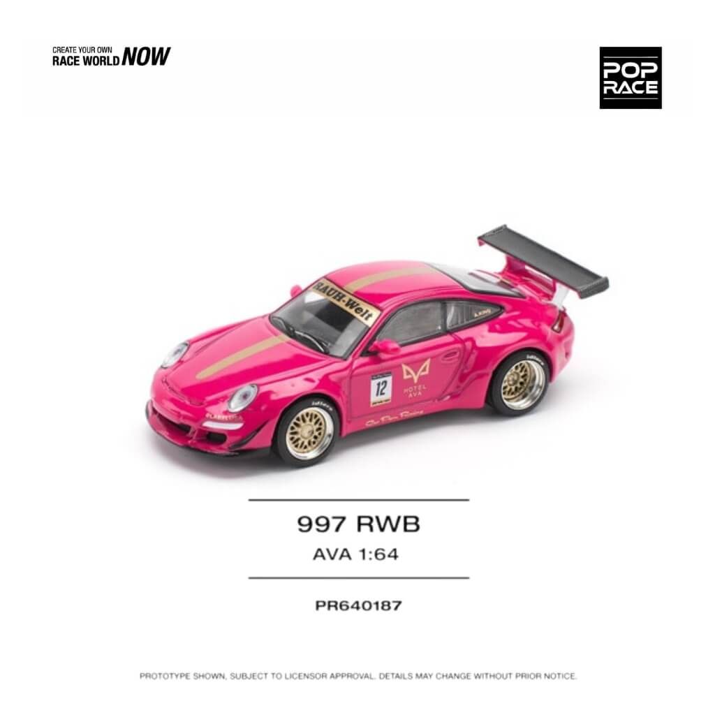 Mô hình xe Porsche 911 RWB ( 997 ) 1:64 POP RACE