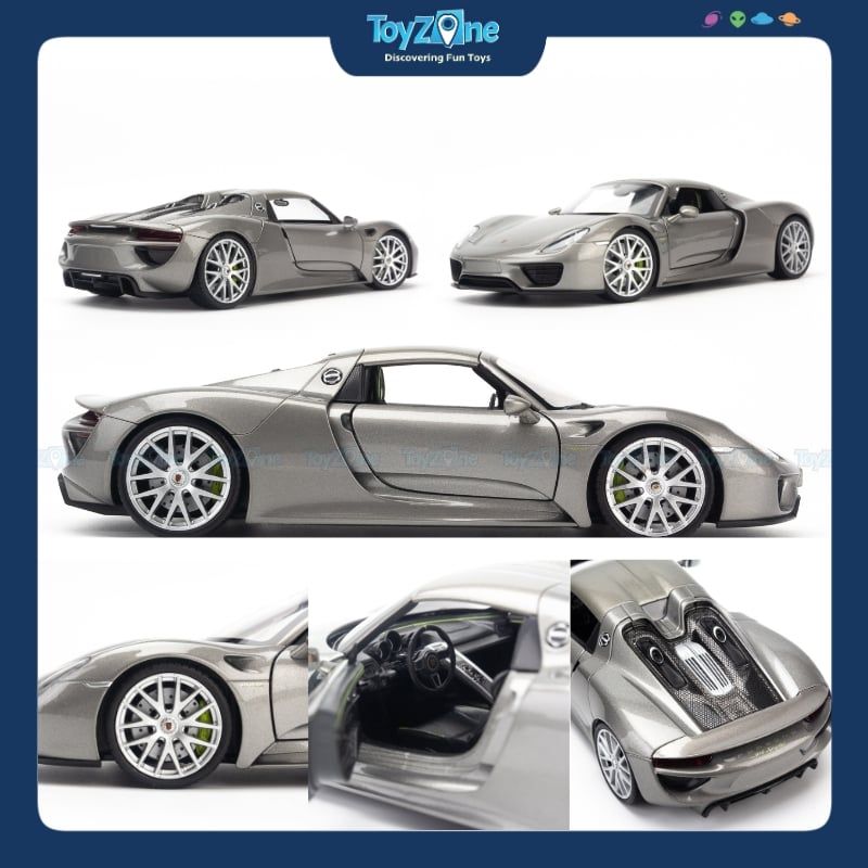 Mô hình xe Porsche 918 Spyder 1:24 Welly