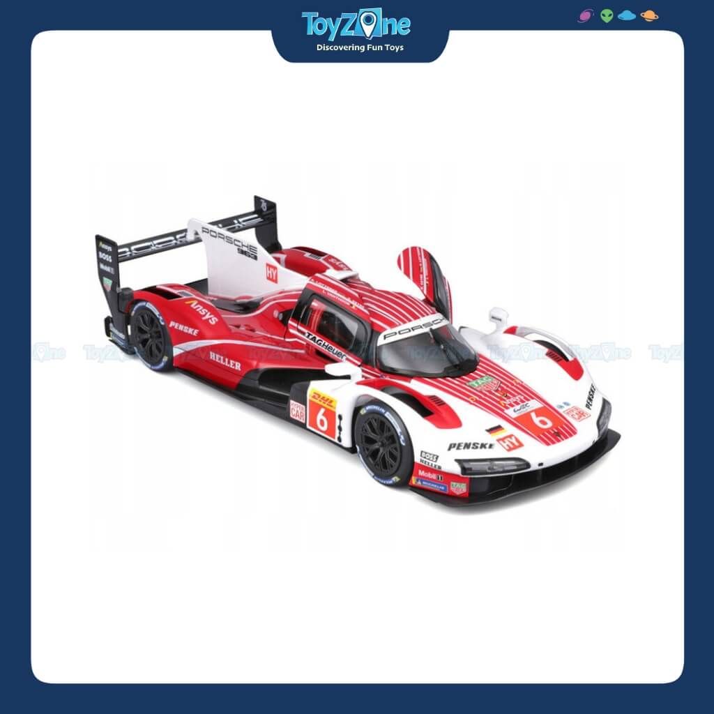 Mô hình xe Porsche 963 Race Car 2024 1:24 BBURAGO