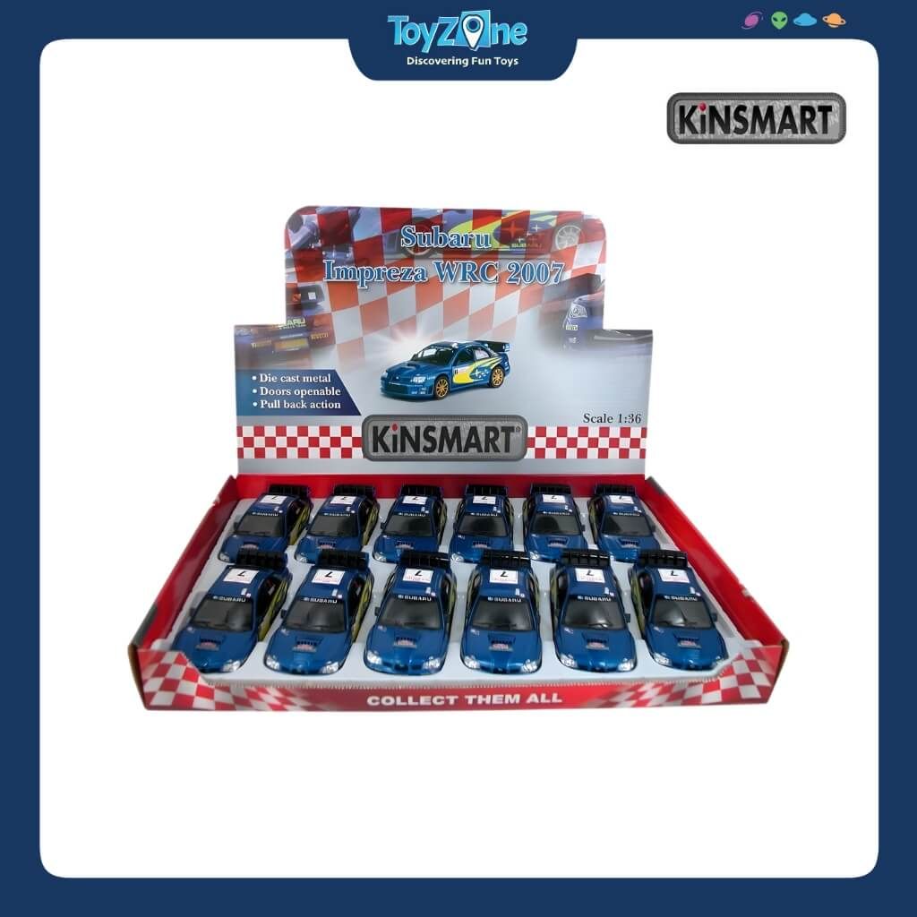 Mô hình xe Subaru Impreza WRC 2007 1:36 KINSMART