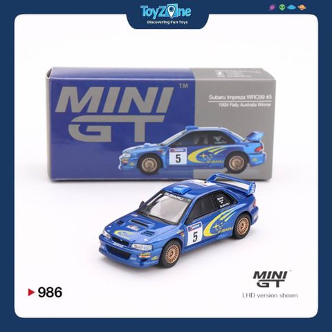 Mô hình xe Subaru Impreza WRC99 #5 1:64 MiniGT
