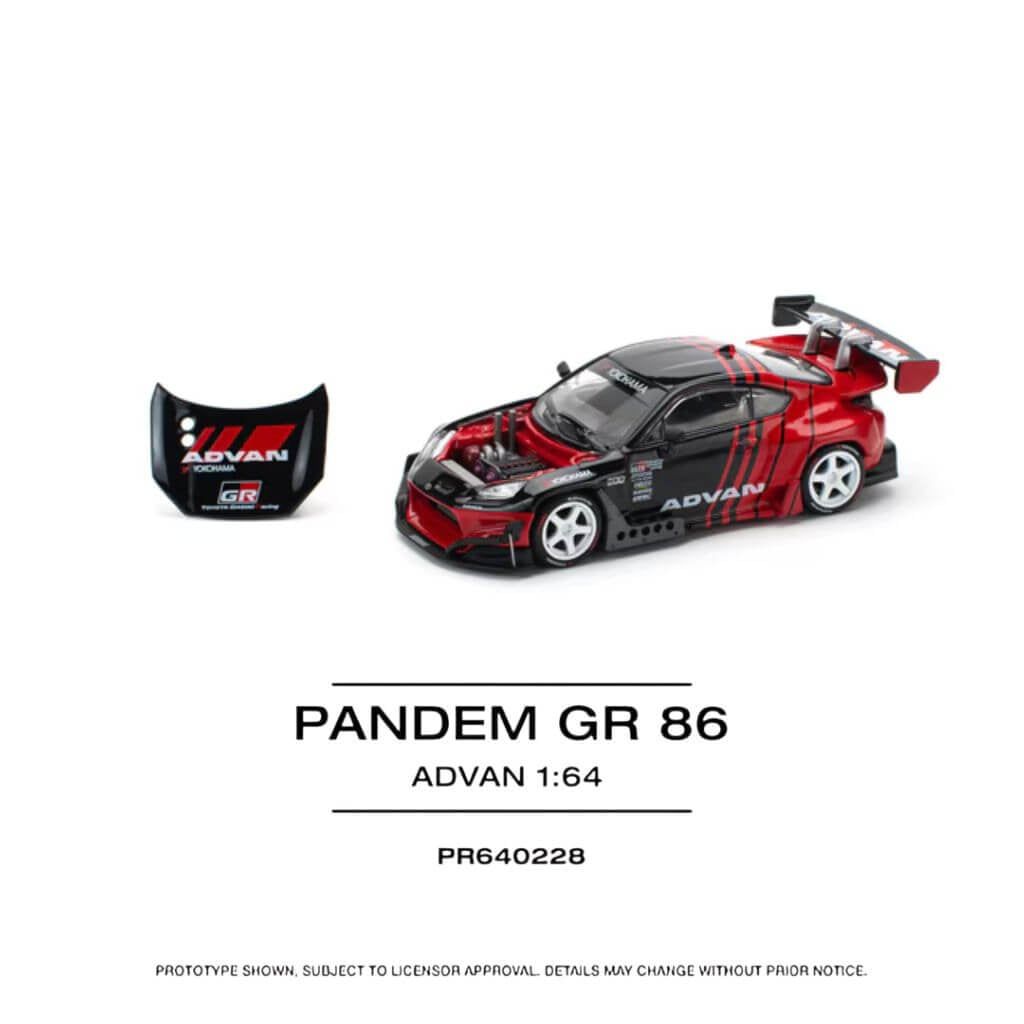 Mô hình xe Toyota GR86 Pandem 1:64 POP RACE