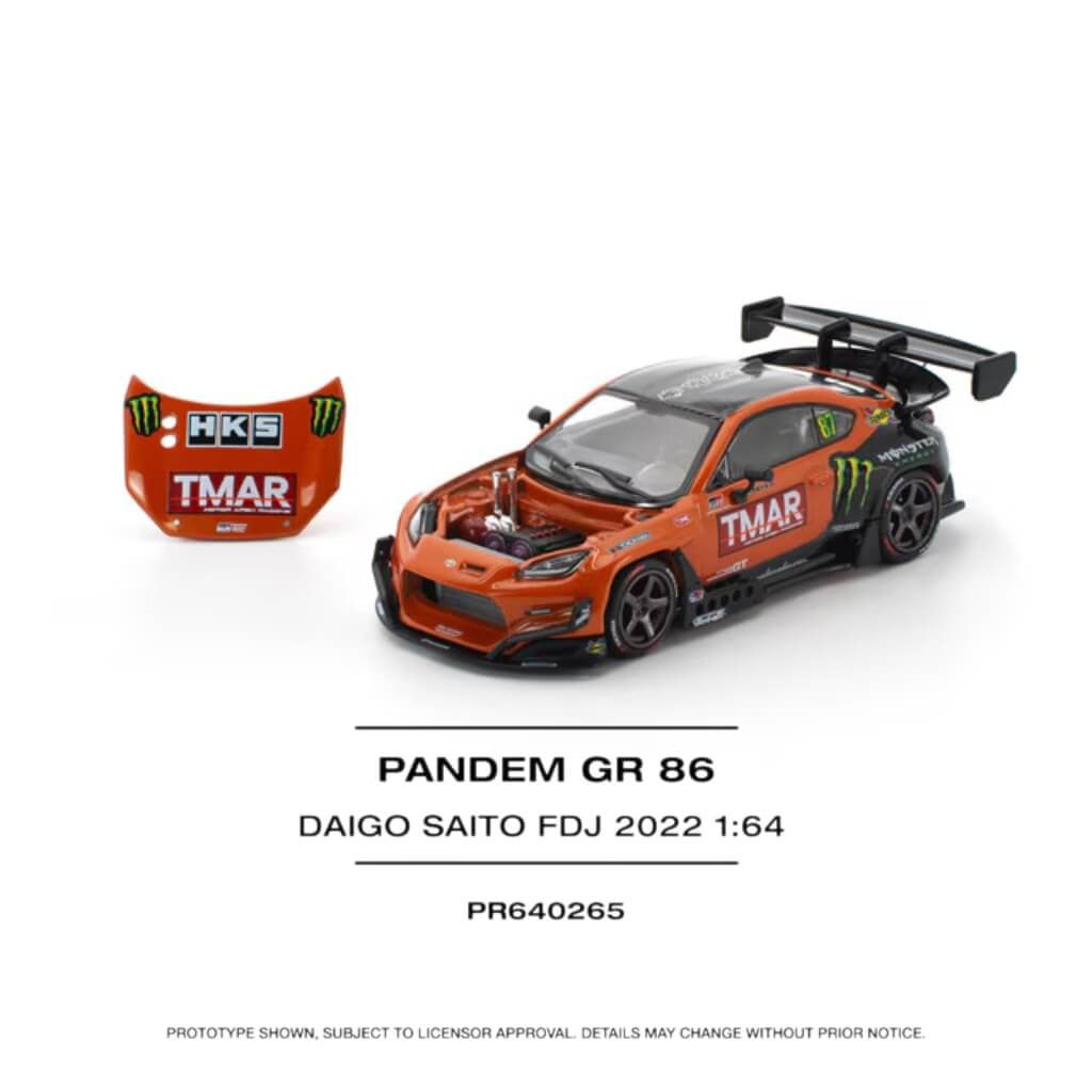 Mô hình xe Toyota GR86 Pandem 1:64 POP RACE