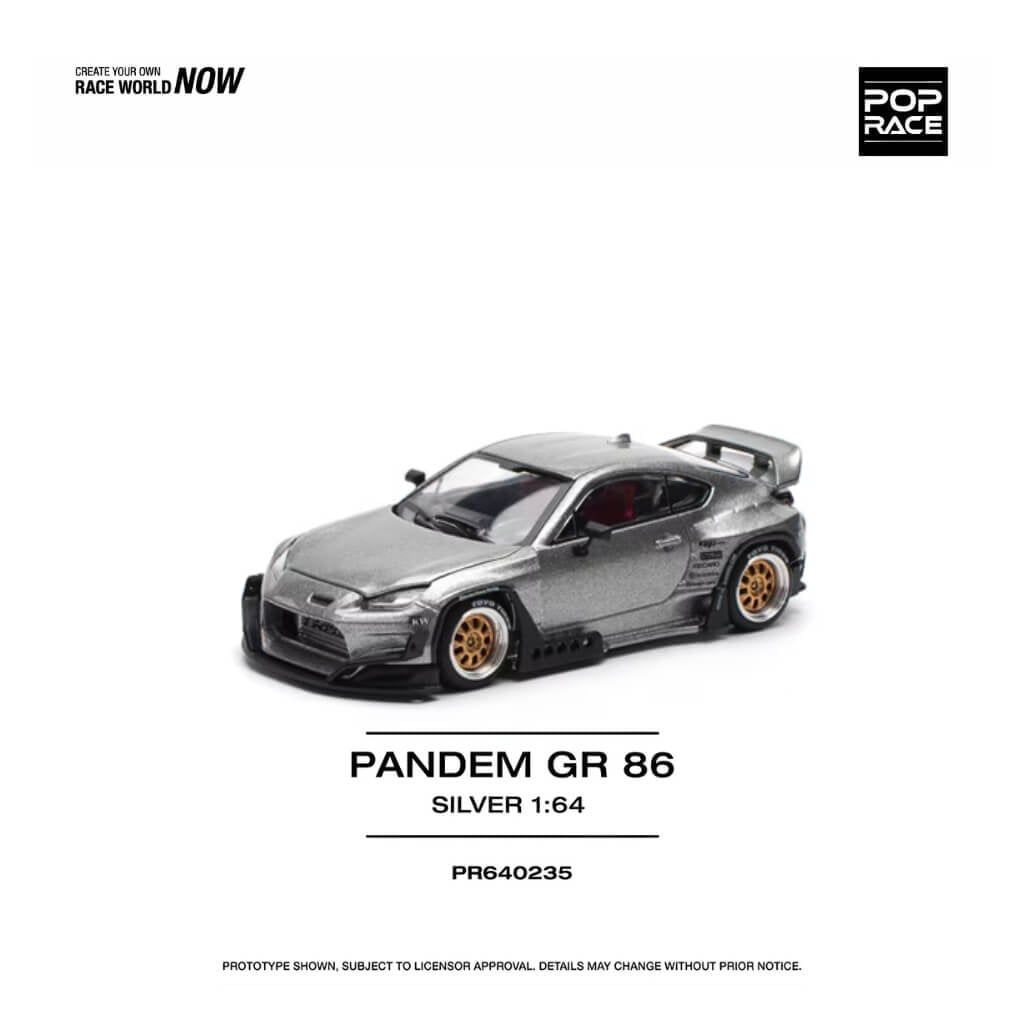Mô hình xe Toyota GR86 Pandem 1:64 POP RACE