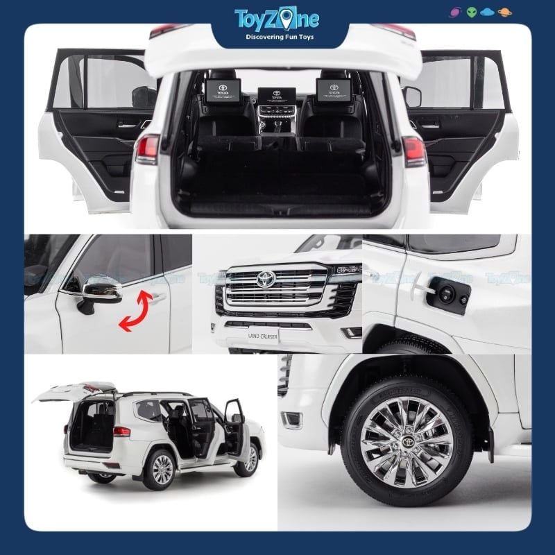 Mô hình xe Toyota Land Cruiser LC300 ZX 1:18 LCD