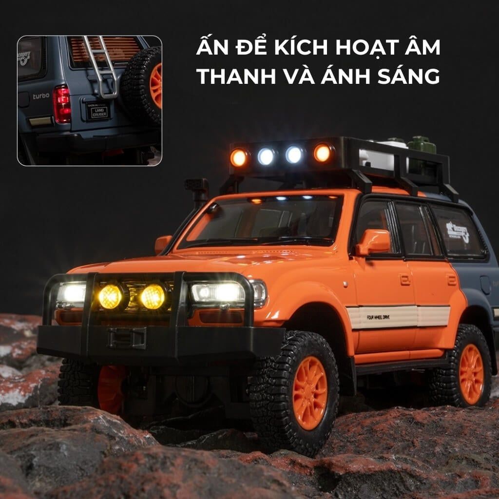 Mô hình xe Toyota Land Cruiser LC80 Off-Road 1:24 CHEZHI