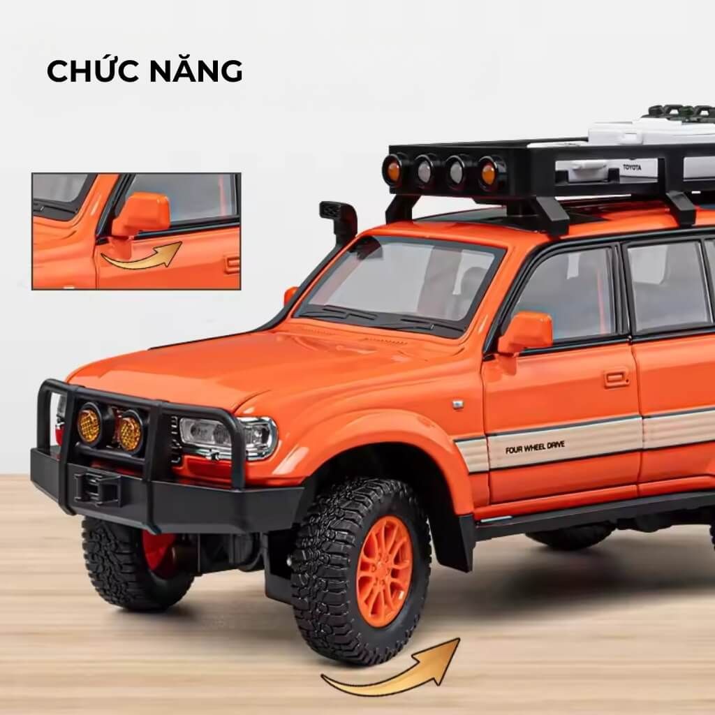 Mô hình xe Toyota Land Cruiser LC80 Off-Road 1:24 CHEZHI