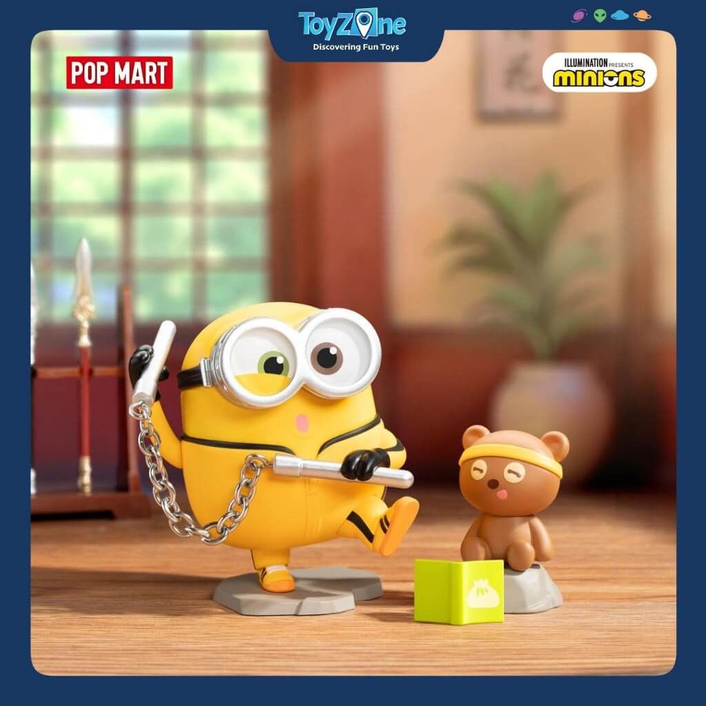 Mô hình đồ chơi Blind box Minions Bedtime Stories by Bob and Tim Series Figures ( Câu Chuyện Trước Khi Ngủ ) POP MART