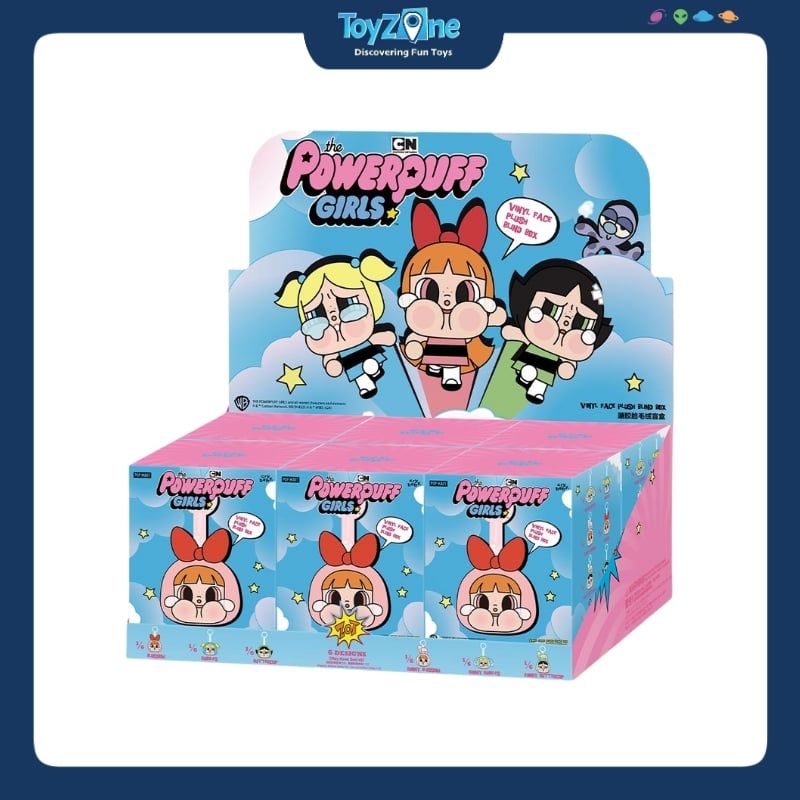  Mô hình Blind Box Móc khoá Crybaby × Powerpuff Girls Series Vinyl Face Plush POP MART 