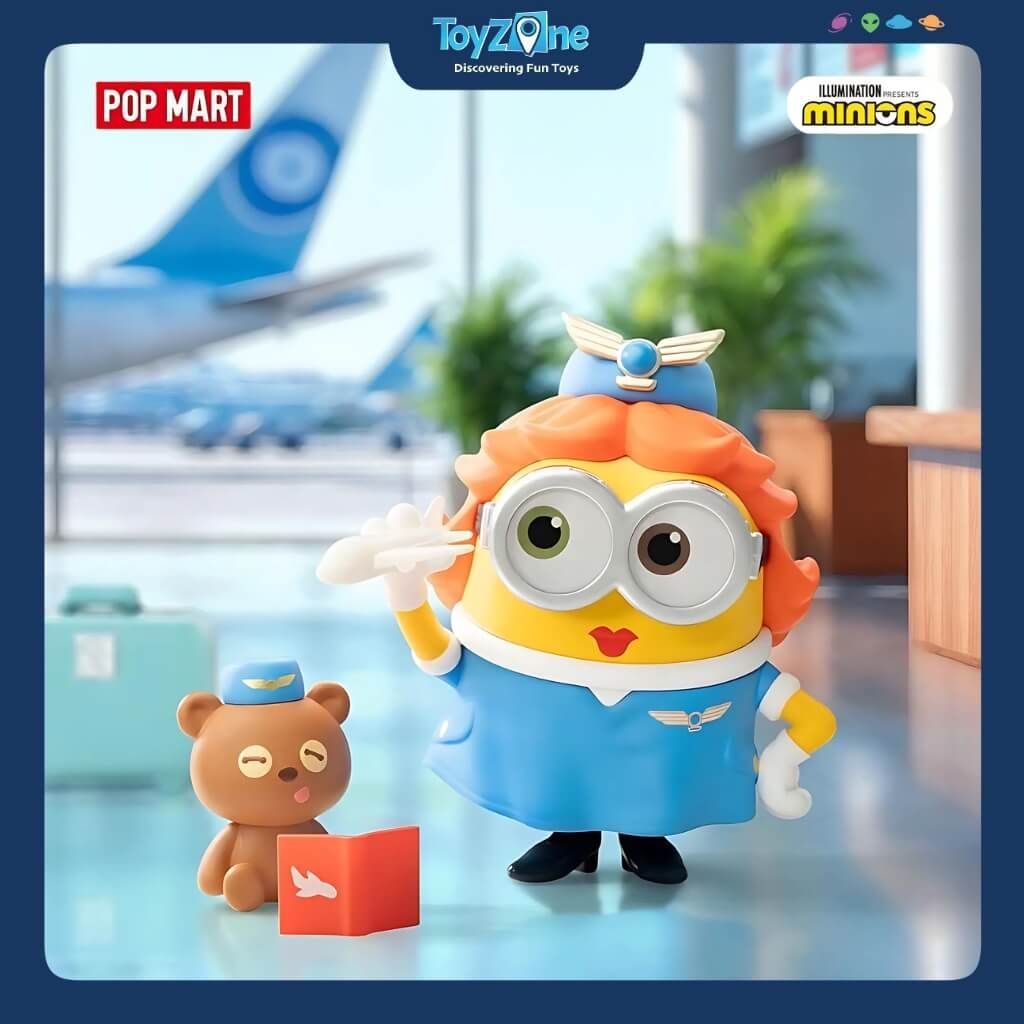 Mô hình đồ chơi Blind box Minions Bedtime Stories by Bob and Tim Series Figures ( Câu Chuyện Trước Khi Ngủ ) POP MART