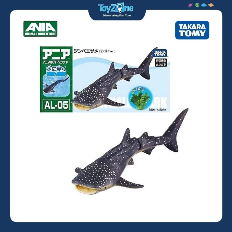  Mô hình đồ chơi Động Vật Cá Nhám Voi ANIA AL-05 Whale Shark ( Floating Ver ) TAKARA TOMY 
