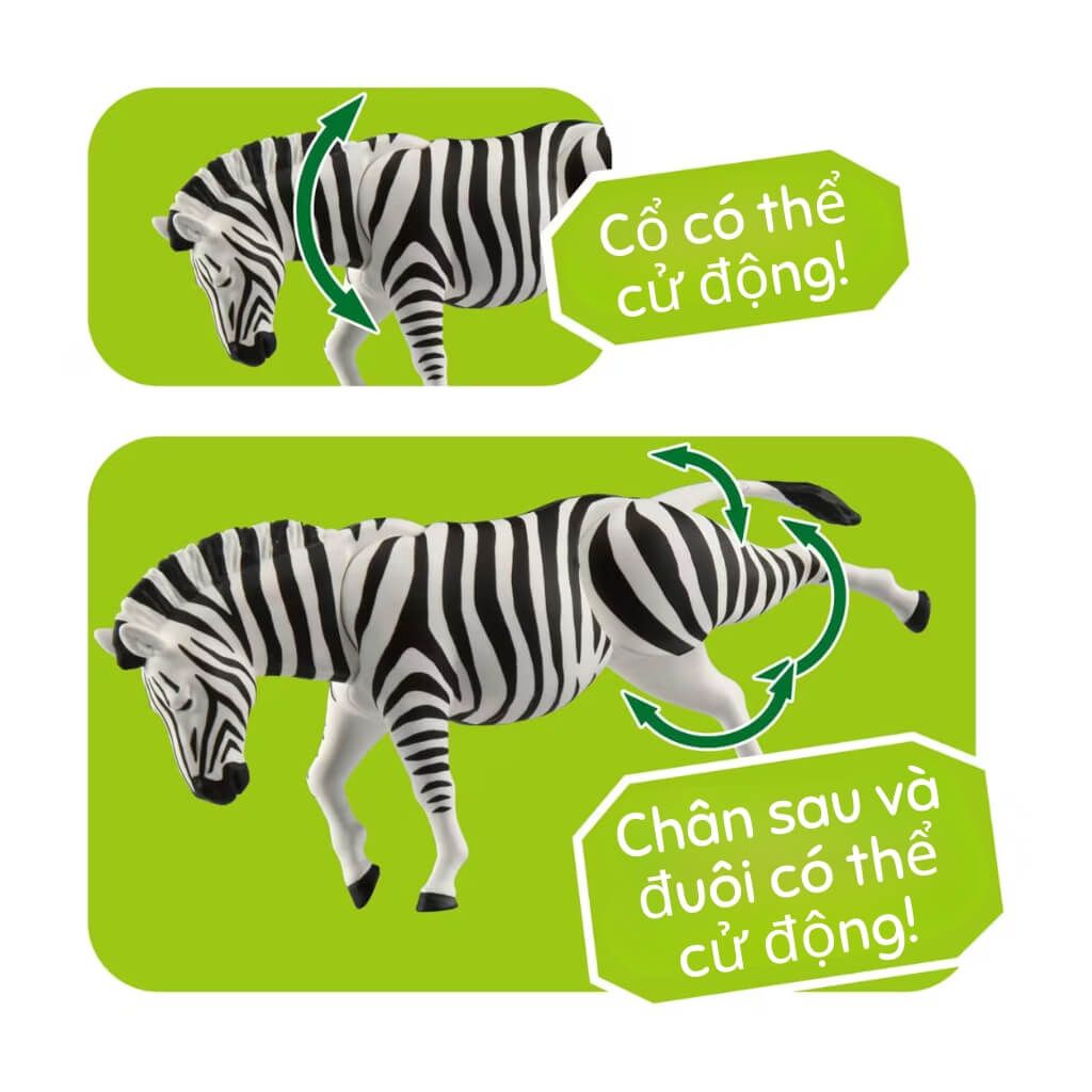 Mô hình đồ chơi Động Vật Ngựa Vằn ANIA AL-37 Zebra TAKARA TOMY