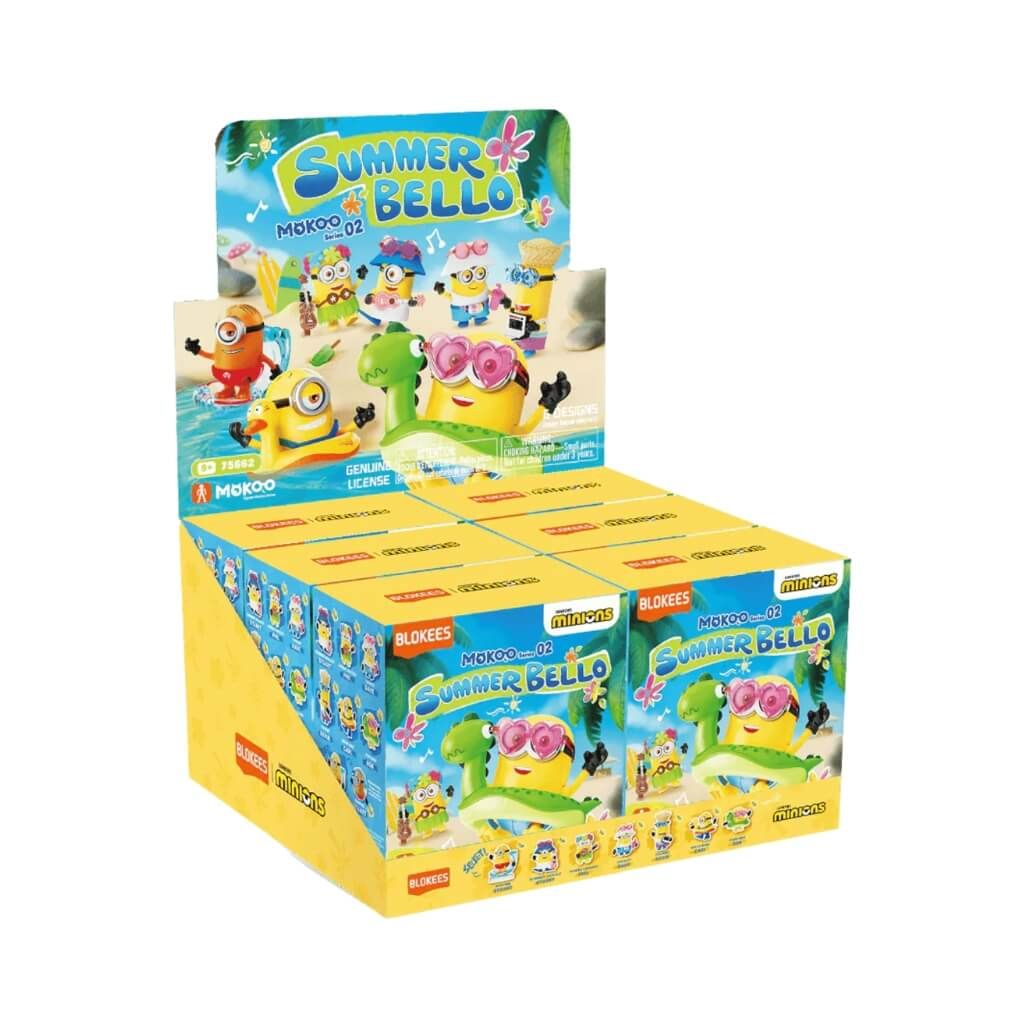 Mô hình đồ chơi lắp ráp Blind box Minions Mokoo 02 Summer Bello BLOKEES
