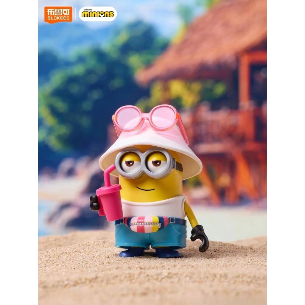 Mô hình đồ chơi lắp ráp Blind box Minions Mokoo 02 Summer Bello BLOKEES