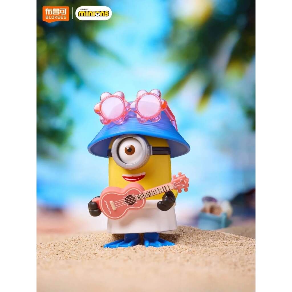 Mô hình đồ chơi lắp ráp Blind box Minions Mokoo 02 Summer Bello BLOKEES