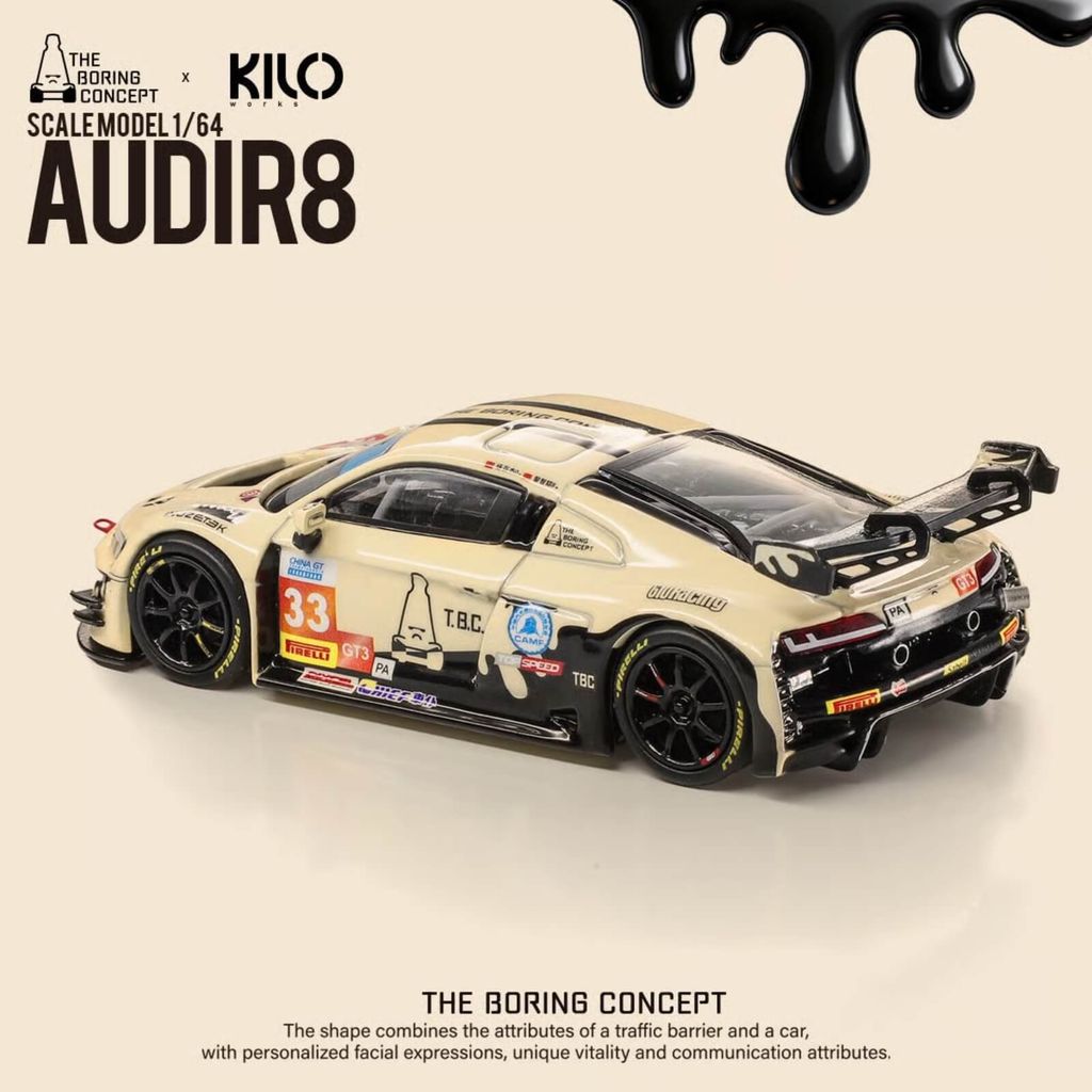 Mô hình xe Audi R8 LMS GT3 EVO II 1:64 TBC X KILO WORKS