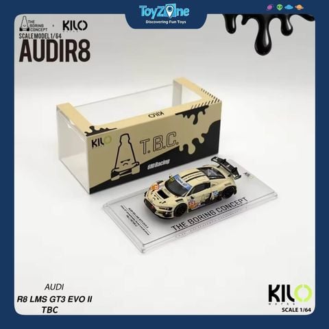 Mô hình xe Audi R8 LMS GT3 EVO II 1:64 TBC X KILO WORKS