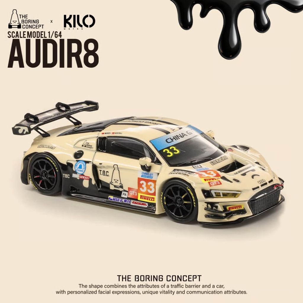 Mô hình xe Audi R8 LMS GT3 EVO II 1:64 TBC X KILO WORKS