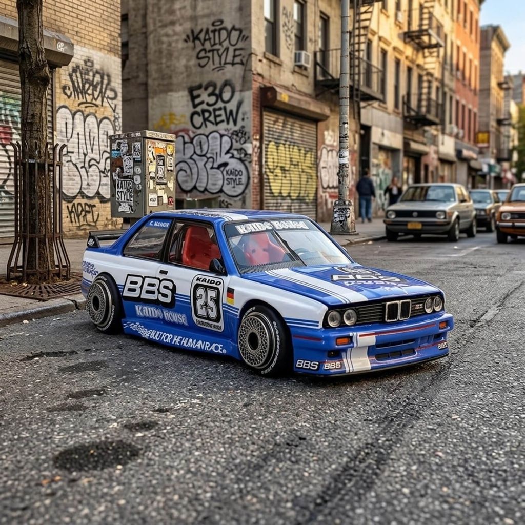Mô hình xe BMW M3 ( E30 ) 1:64 KAIDO HOUSE x MiniGT