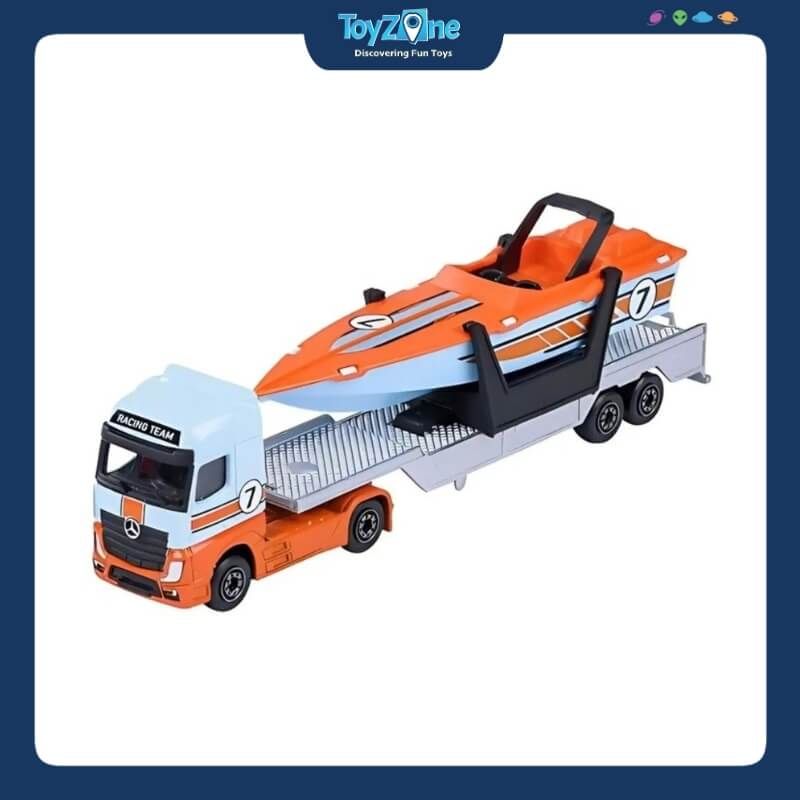  Đồ chơi mô hình xe City Transporter Mercedes-Benz Actros MAJORETTE 