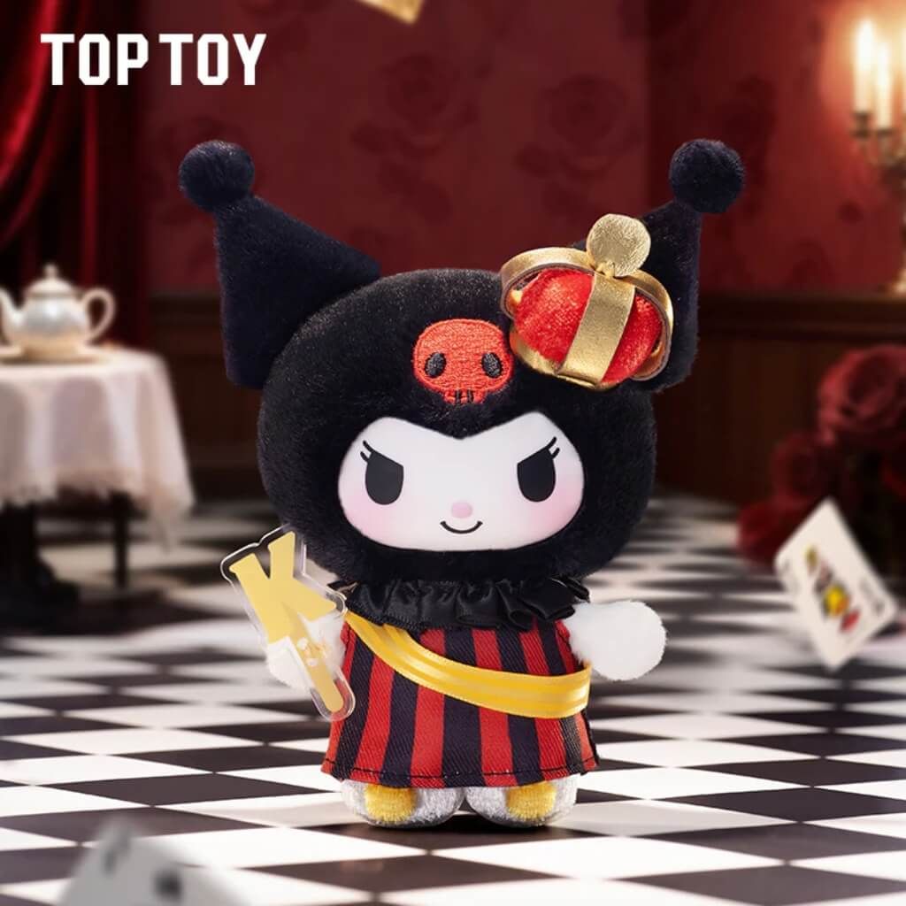 Mô hình đồ chơi Blind box Kuromi Poker Kingdom Series Plush Pendant TOP TOY
