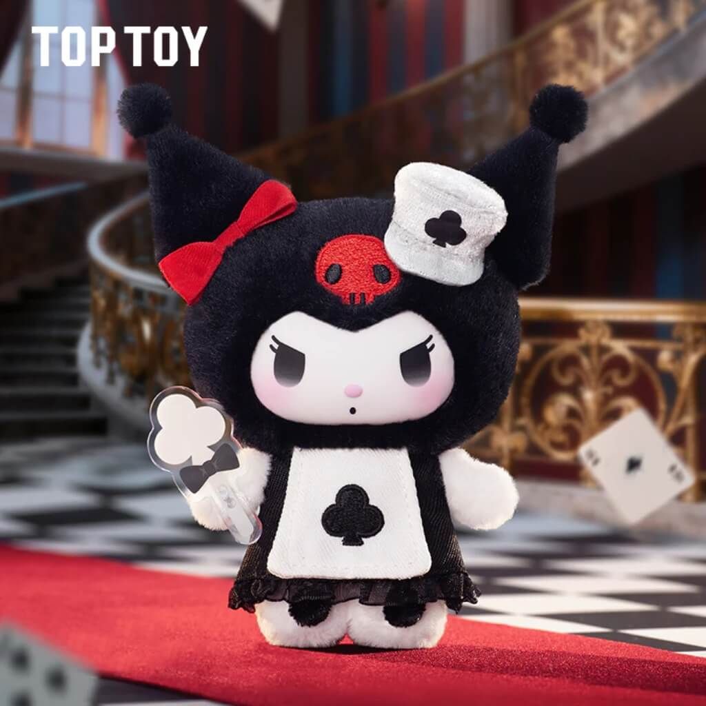 Mô hình đồ chơi Blind box Kuromi Poker Kingdom Series Plush Pendant TOP TOY