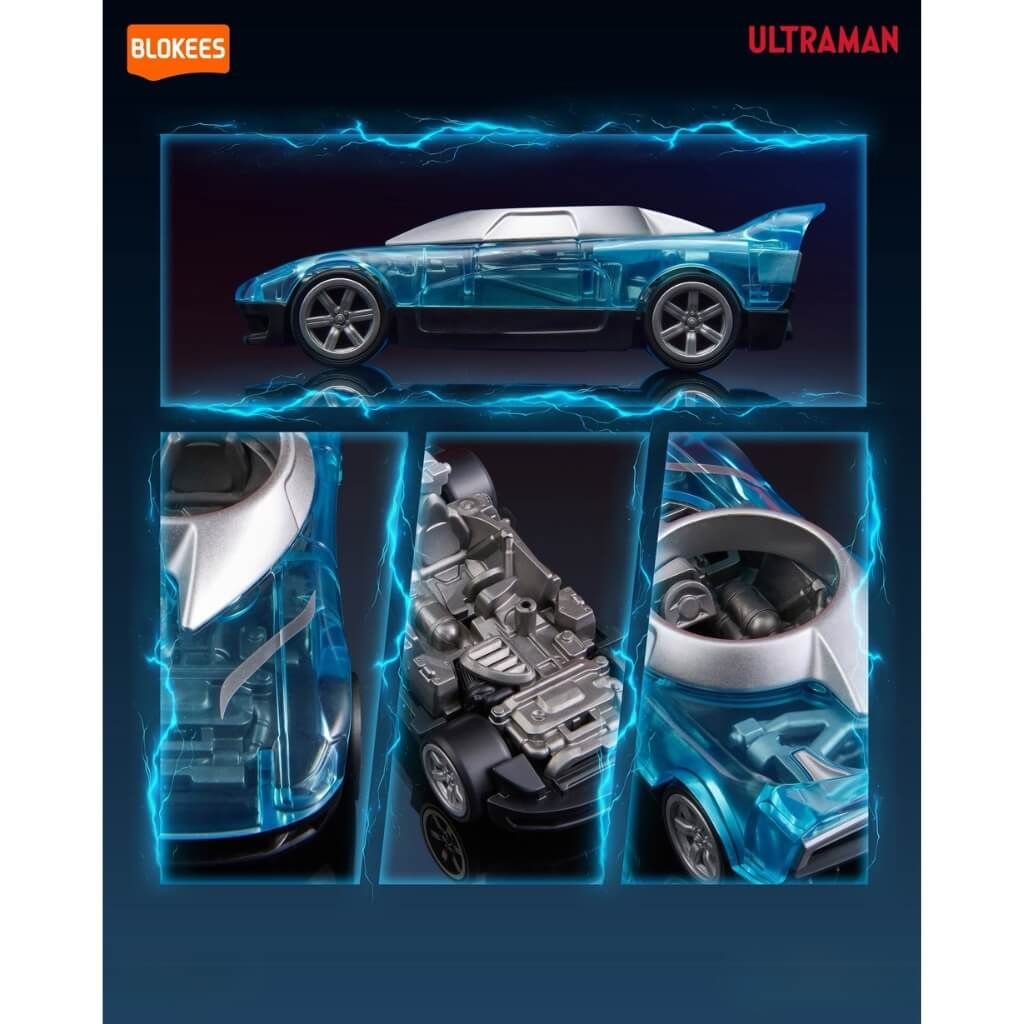 Mô hình đồ chơi lắp ráp Blind box Ultraman Wheels C01 Galaxy Power BLOKEES