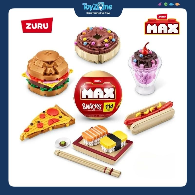 Mô hình đồ chơi Blind box lắp ráp MAX Snack ( Thức Ăn Nhanh ) ZURU TOYS