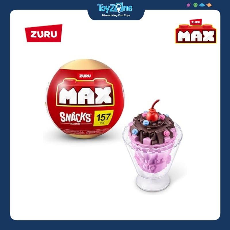  Mô hình đồ chơi Blind box lắp ráp MAX Snack ( Thức Ăn Nhanh ) ZURU TOYS 
