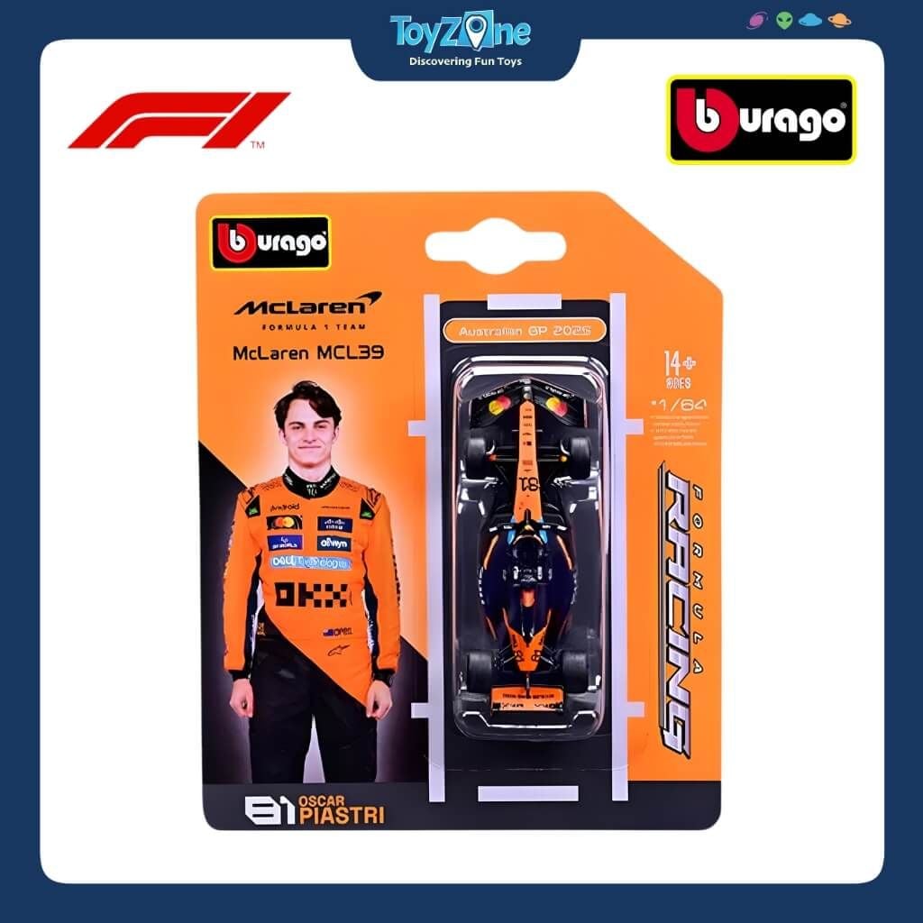 Mô hình xe F1 Mclaren Racing MCL 39 2025 1:64 BBURAGO