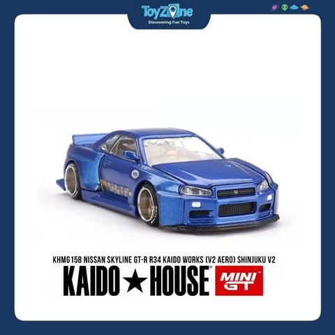 Mô hình xe Nissan Skyline GT-R ( R34 ) KAIDO HOUSE x MiniGT