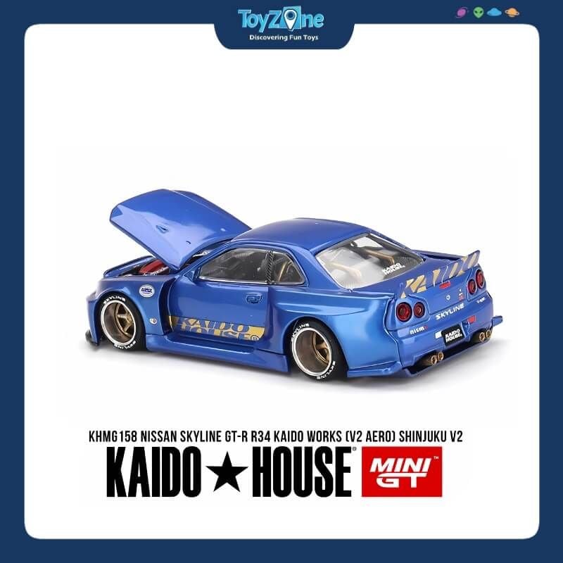 Mô hình xe Nissan Skyline GT-R ( R34 ) KAIDO HOUSE x MiniGT
