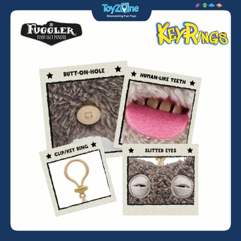 Mô hình móc khoá đồ chơi sưu tầm Fuggler Keyrings 5inch ZURU TOYS