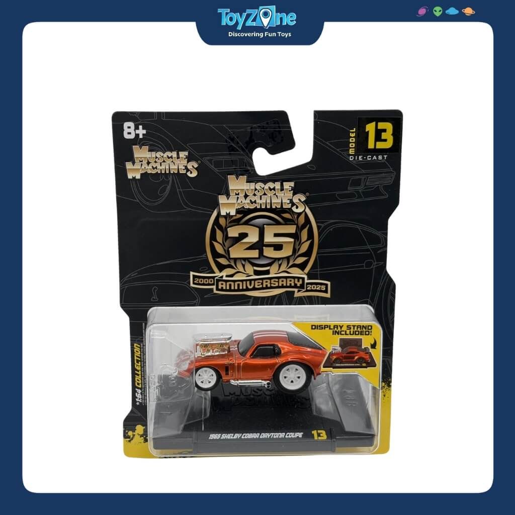 Mô hình xe Ford Shelby Daytona Coupe 1965 Muscle Machines 25th Anniversary 1:64 MAISTO