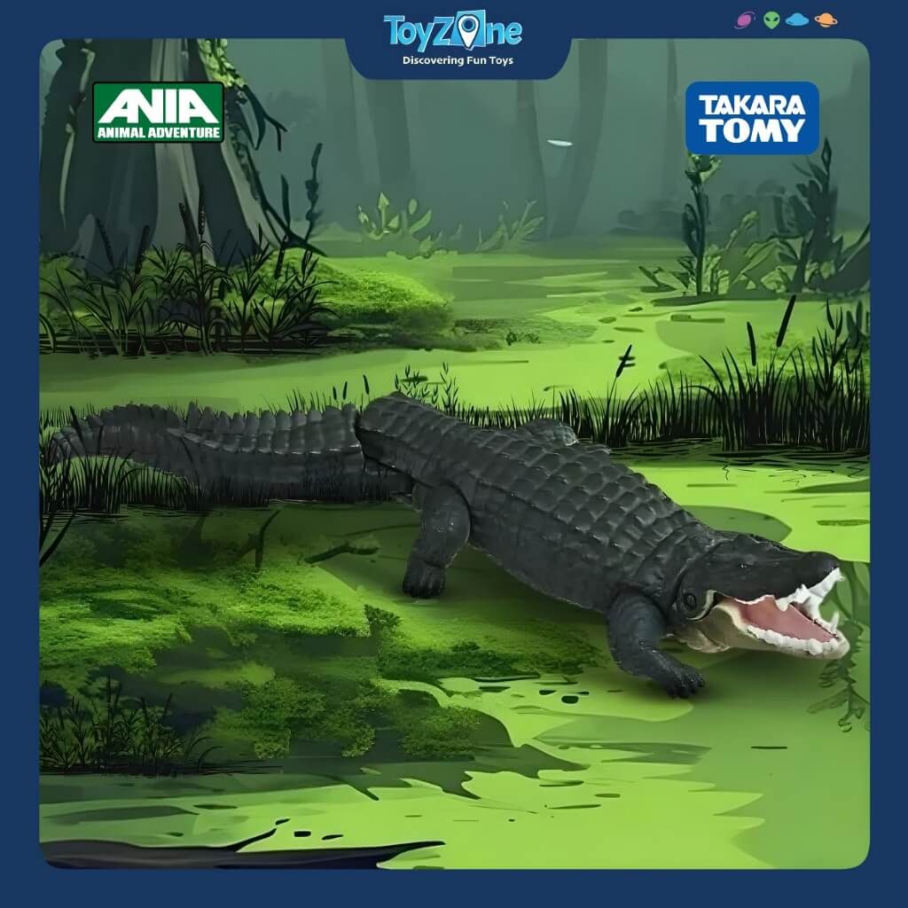 Mô hình đồ chơi Động Vật Cá Sấu ANIA AL-28 Crocodile ( Float Ver. ) TAKARA TOMY