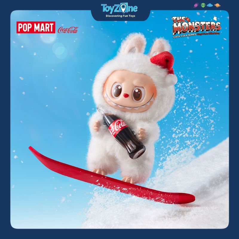 Mô hình Blind Box Móc Khoá Gấu bông Labubu The Monsters Coca-Cola Series POP MART