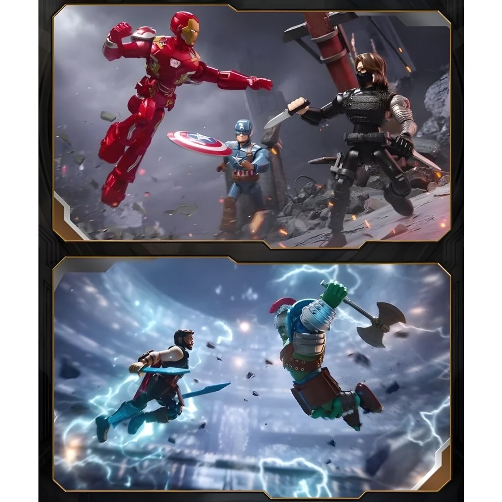 Mô hình đồ chơi Lắp ráp Blind box Marvel Infinity Saga Series 04 Model Kits BLOKEES