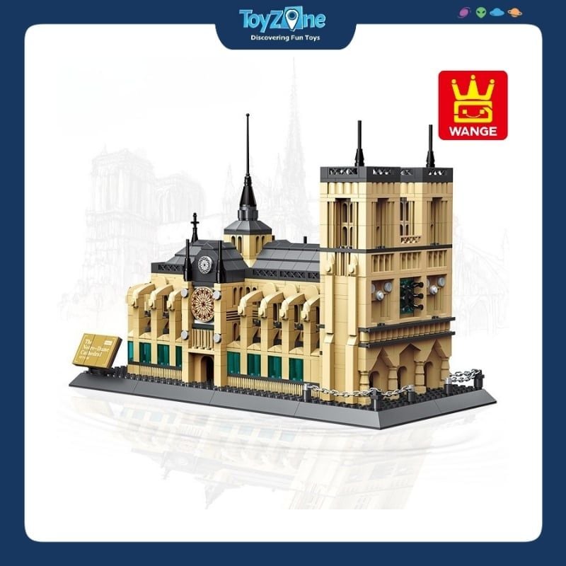 Bộ đồ chơi lắp ráp mô hình Công Trình Kiến Trúc Wange