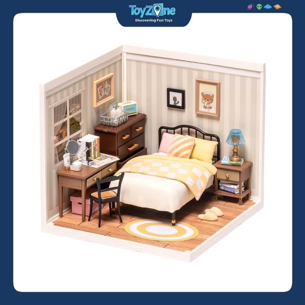 Mô hình lắp ráp nhà nhựa DIY Phòng Ngủ Ngọt Ngào Rolife Super Creator Sweet Dream Bedroom DW009 ROBOTIME