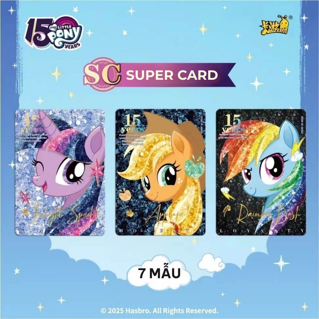 Bộ thẻ sưu tầm My Little Pony Friendship Eternal Card Moon Edition Series 3 KAYOU