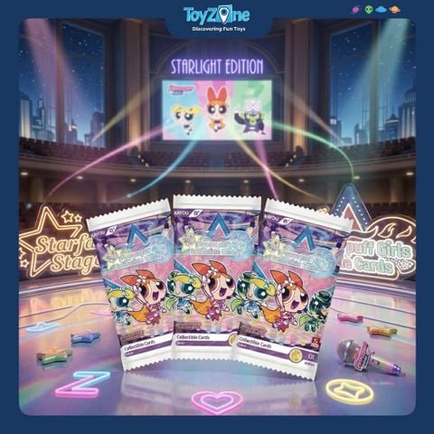 Bộ thẻ sưu tập The Powerpuff Girls Collectible Cards Starlight Edition Series 1 KAYOU