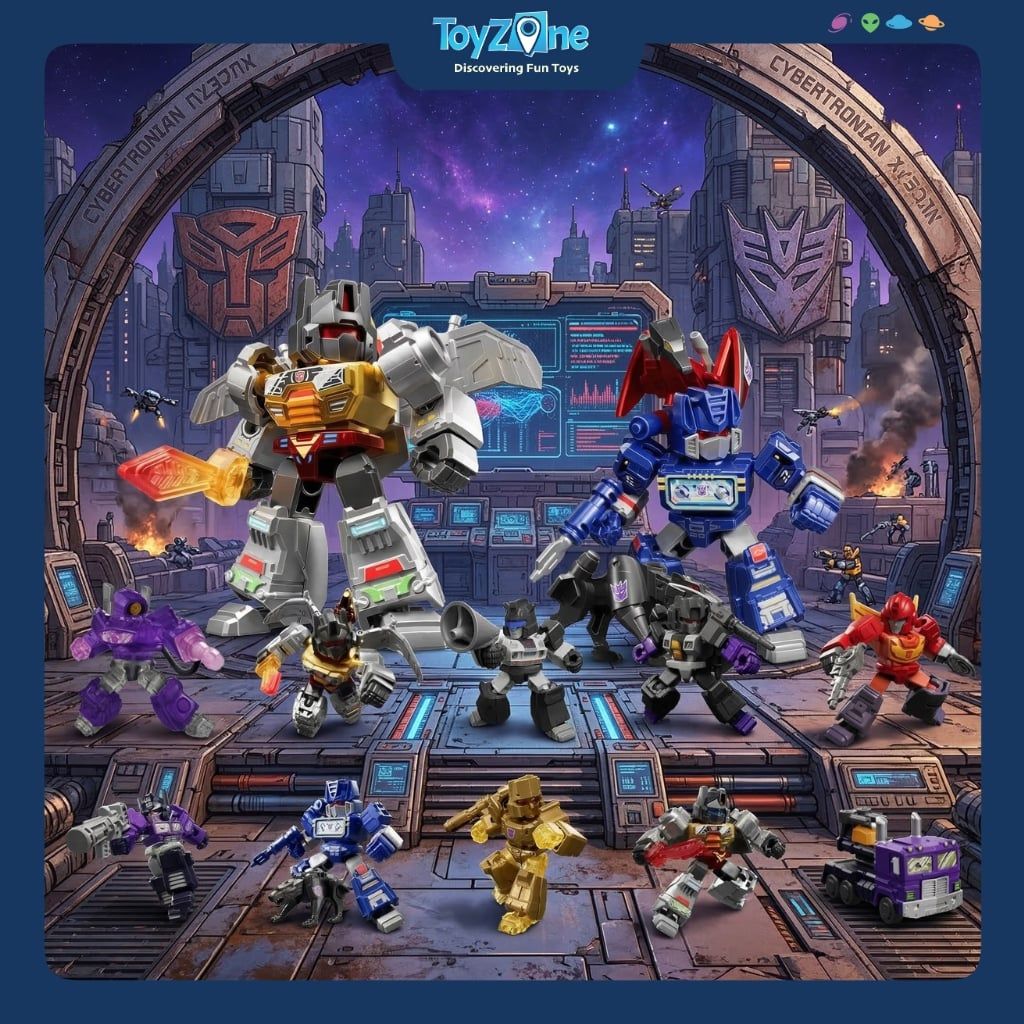 Mô hình đồ chơi lắp ráp Blind box Transformers Defender Version 03 Heavy Metal War Model Kits BLOKEES