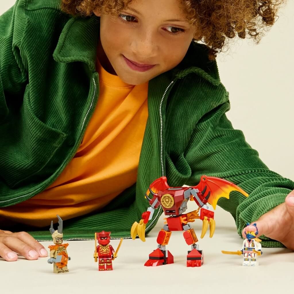 Bộ đồ chơi mô hình lắp ráp Bộ Chiến Đấu Chiến Giáp Rồng Của Kai LEGO NINJAGO