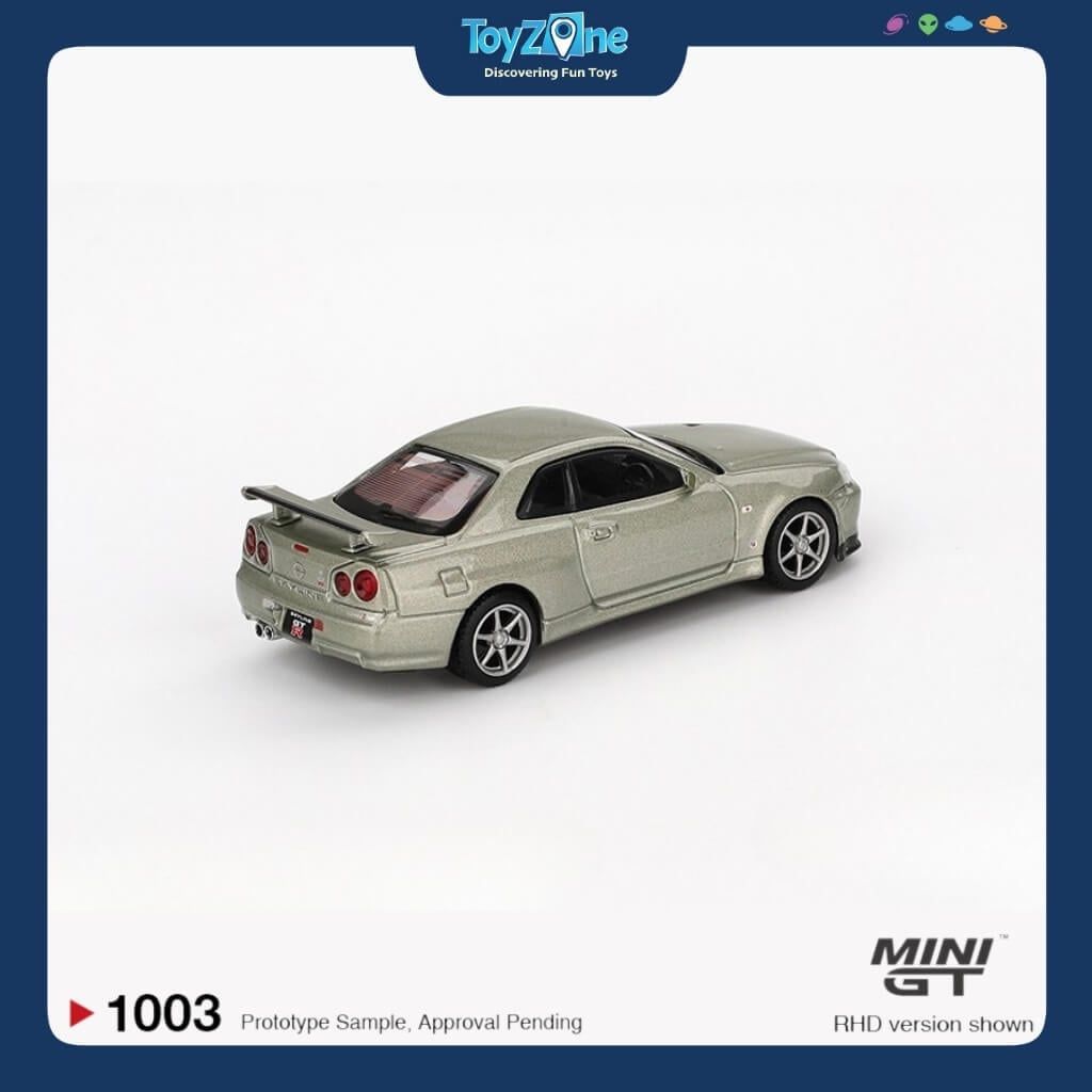 Mô hình xe Nissan Skyline GT-R (R34) V-Spec II Nür 1:64 MiniGT