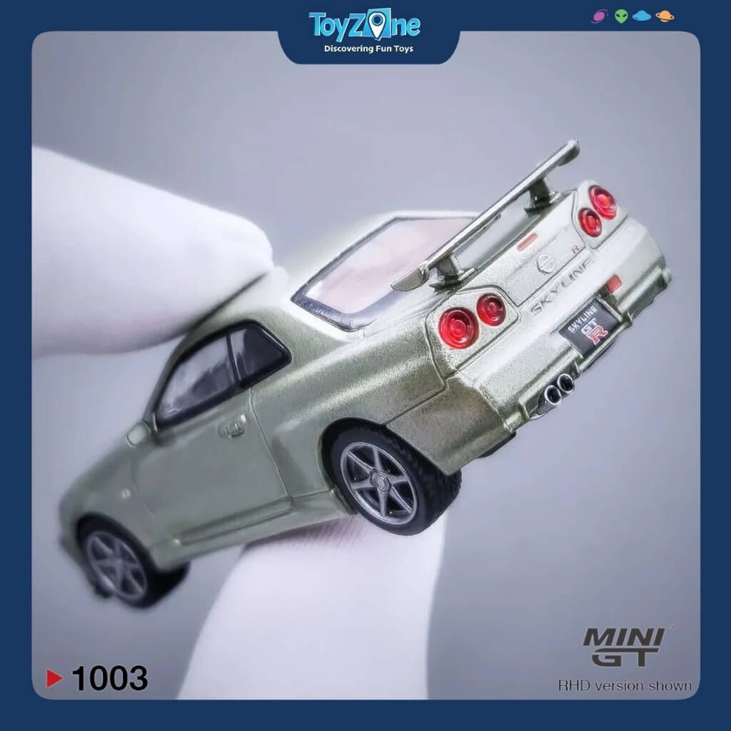 Mô hình xe Nissan Skyline GT-R (R34) V-Spec II Nür 1:64 MiniGT