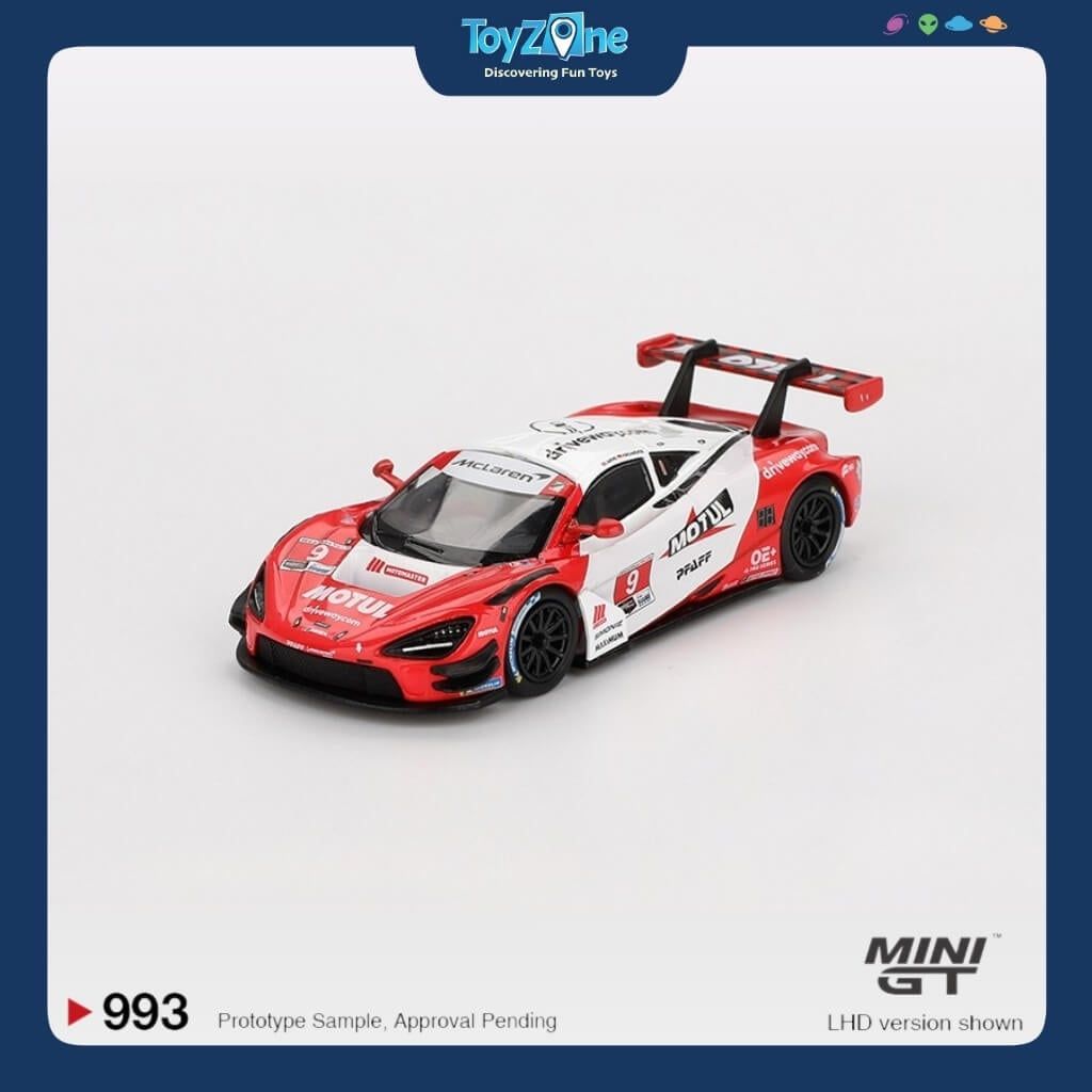 Mô hình xe Mclaren 720S GT3 EVO 2024 IMSA Daytona 24 Hrs Pfaff Motorsports 1:64 MiniGT