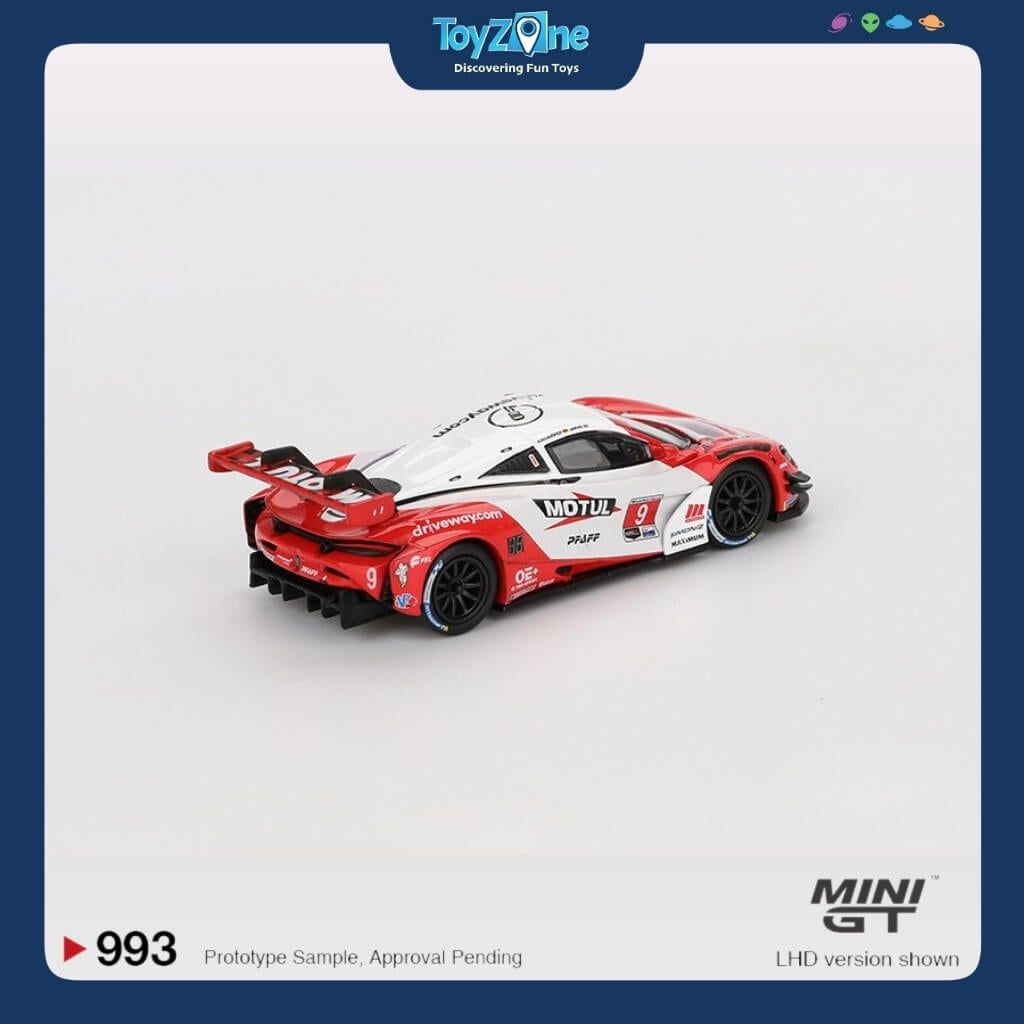 Mô hình xe Mclaren 720S GT3 EVO 2024 IMSA Daytona 24 Hrs Pfaff Motorsports 1:64 MiniGT