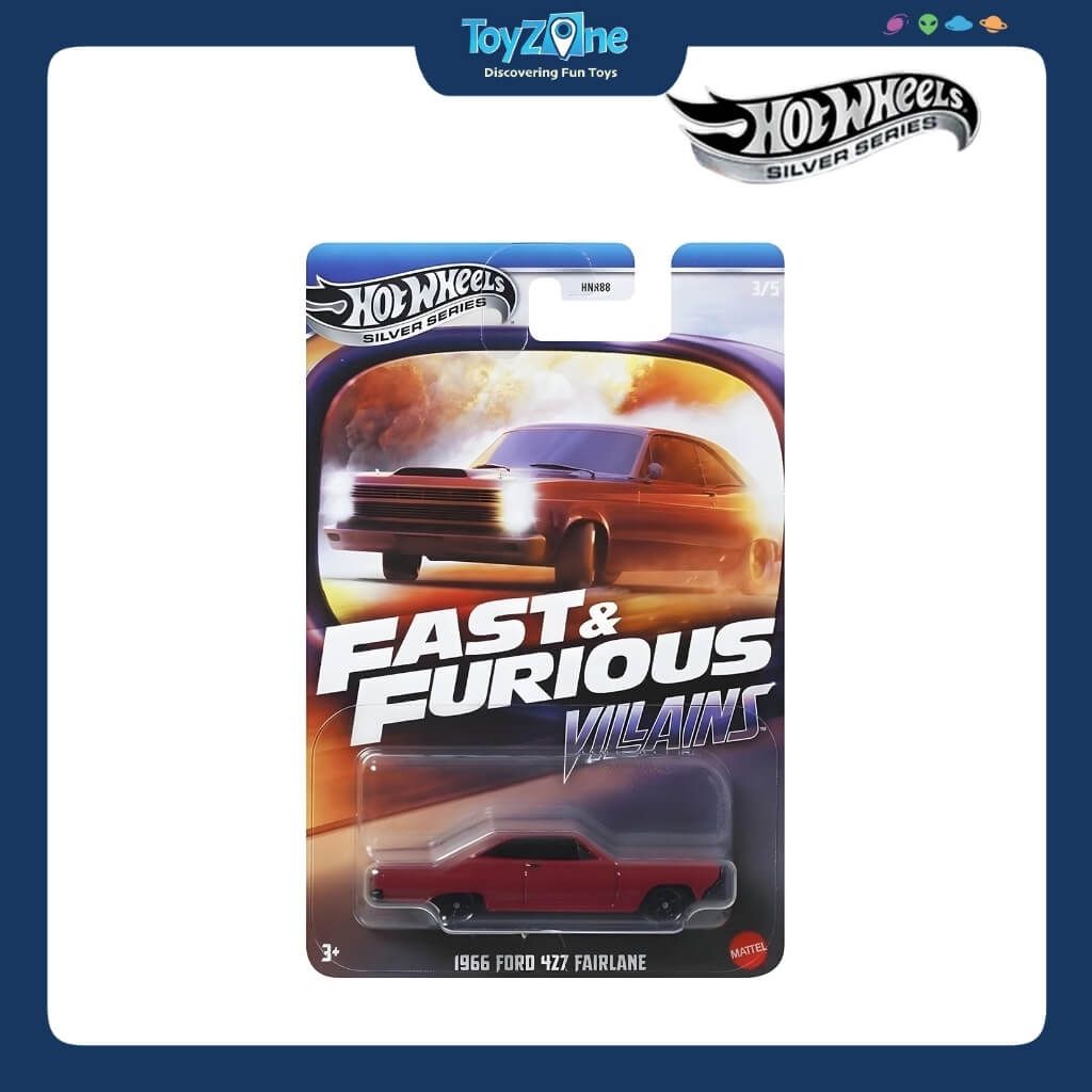 Mô hình xe Hot Wheels Silver Fast And Furious Villains Series chính hãng